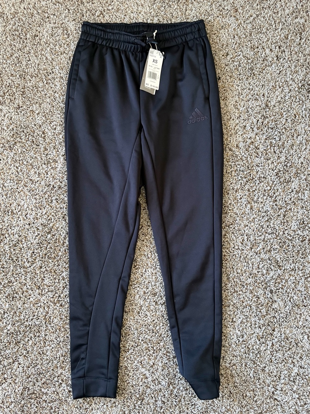 adidas Womens Black Tap Pants Aeroready Training Joggers XS